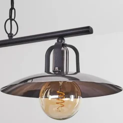 Luminaires Rustiques-hofstein Suspension Weissport Noir, 2 lumières