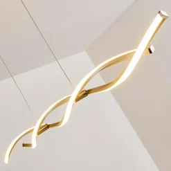 hofstein Suspension Wellington LED Acier inoxydable, 2 lumières* Éclairage Led