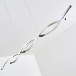 hofstein Suspension Wellington LED Acier inoxydable, 2 lumières* Éclairage Led