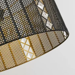 Lampes Dorées-hofstein Suspension Westlake Noir, 1 lumière