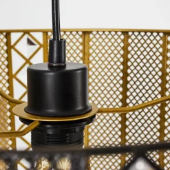 Lampes Dorées-hofstein Suspension Westlake Noir, 1 lumière