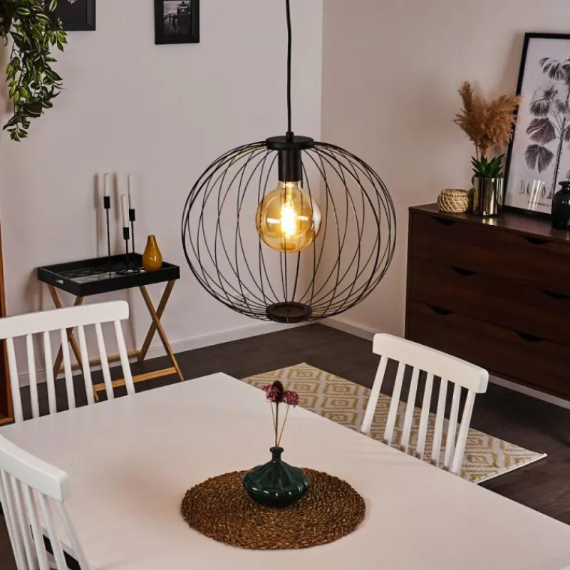 hofstein Suspension Wharua Noir, 1 lumière* Suspensions