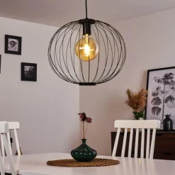 hofstein Suspension Wharua Noir, 1 lumière* Suspensions