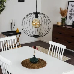 hofstein Suspension Wharua Noir, 1 lumière* Suspensions