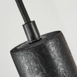 Luminaires Scandinaves-hofstein Suspension Wheelwright Noir, 4 lumières