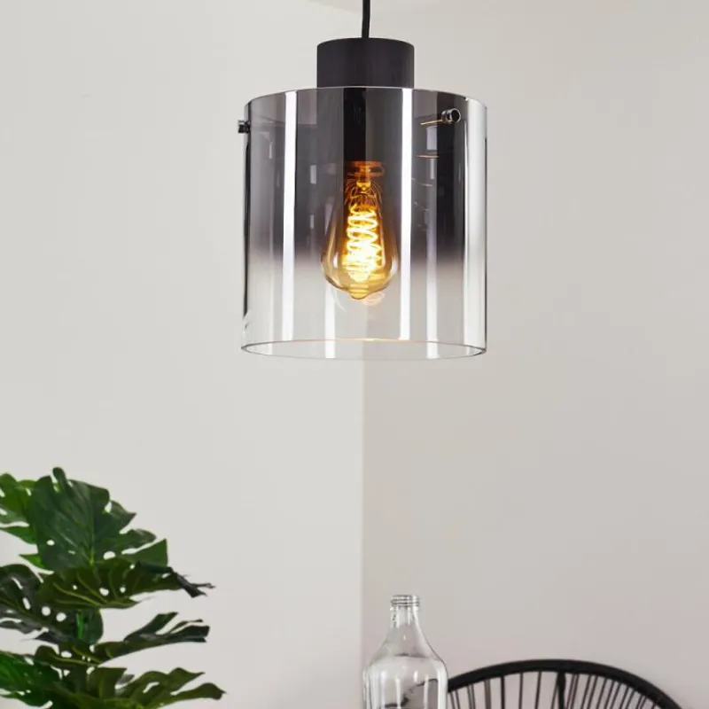 hofstein Suspension Wichita Fumée, Noir, 1 lumière