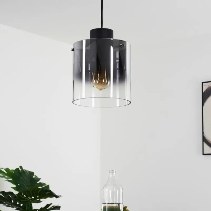 hofstein Suspension Wichita Fumée, Noir, 1 lumière