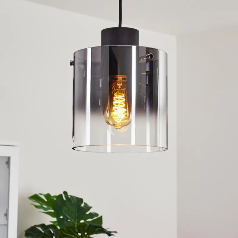 hofstein Suspension Wichita Fumée, Noir, 1 lumière