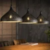 Lampes Industrielles-hofstein Suspension Wildervanksterdallen Brun, Noir, 3 lumières