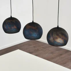 Luminaires Orientaux-hofstein Suspension Wildervanksterdallen Noir, 3 lumières