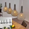 Luminaires Scandinaves-hofstein Suspension Wildervanksterdallen Gris, 4 lumières