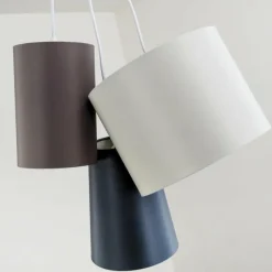 Lampes En Tissu-hofstein Suspension WIMIN Blanc, 3 lumières