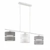 Lampes En Tissu-Luminaires Wofi Suspension Wofi BELLE Blanc, 3 lumières