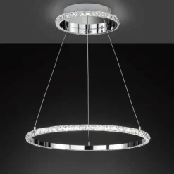 Luminaires Wofi Suspension Wofi-Leuchten HARLEY LED Chrome, 1 lumière* Suspensions