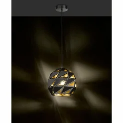 Luminaires Wofi Suspension Wofi-Leuchten JUBA Noir, 1 lumière* Suspensions