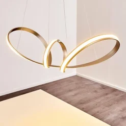 hofstein Suspension Woyens LED Acier inoxydable, 1 lumière