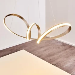 hofstein Suspension Woyens LED Acier inoxydable, 1 lumière