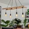 Lampes Vintages & Rétros-hofstein Suspension Yaak Brun, Noir, 4 lumières