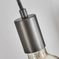 Lampes Vintages & Rétros-hofstein Suspension Yuna Écru, Noir, 6 lumières