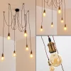 Lampes Vintages & Rétros-hofstein Suspension Zarow Brun, Laiton, 6 lumières