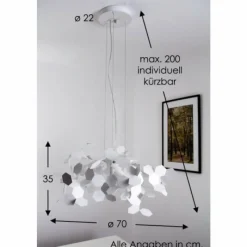 Luminaires Zava Luce Suspension Zavaluce Andromeda Blanc, 1 lumière* Suspensions
