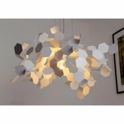 Luminaires Zava Luce Suspension Zavaluce Andromeda Blanc, 1 lumière* Suspensions