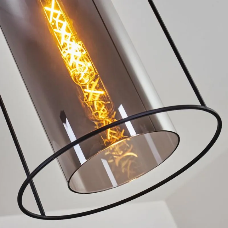 Suspension Verre Fumé-hofstein Suspension Zento Noir, 1 lumière