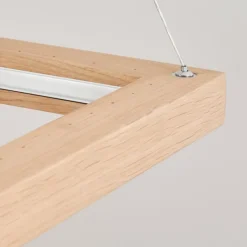 Lampes En Bois-hofstein Suspension Zeve LED Écru, 1 lumière