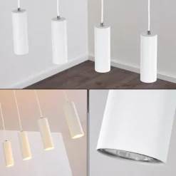 hofstein Suspension Zuoz Blanc, 4 lumières