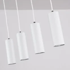 hofstein Suspension Zuoz Blanc, 4 lumières