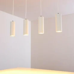 hofstein Suspension Zuoz Blanc, 4 lumières