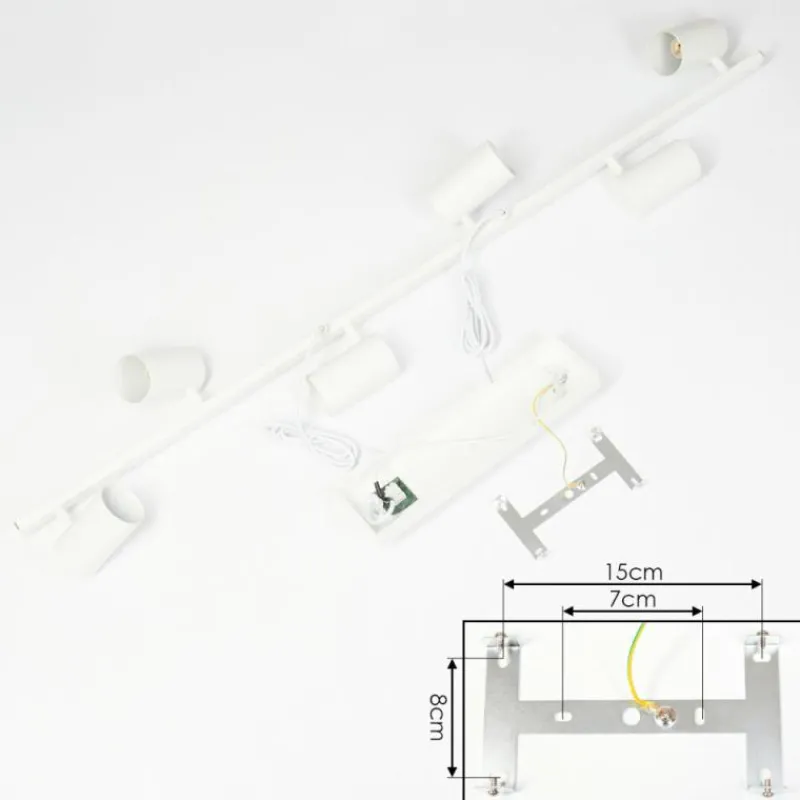 Luminaires Scandinaves-hofstein Suspension Zuoz Blanc, 6 lumières