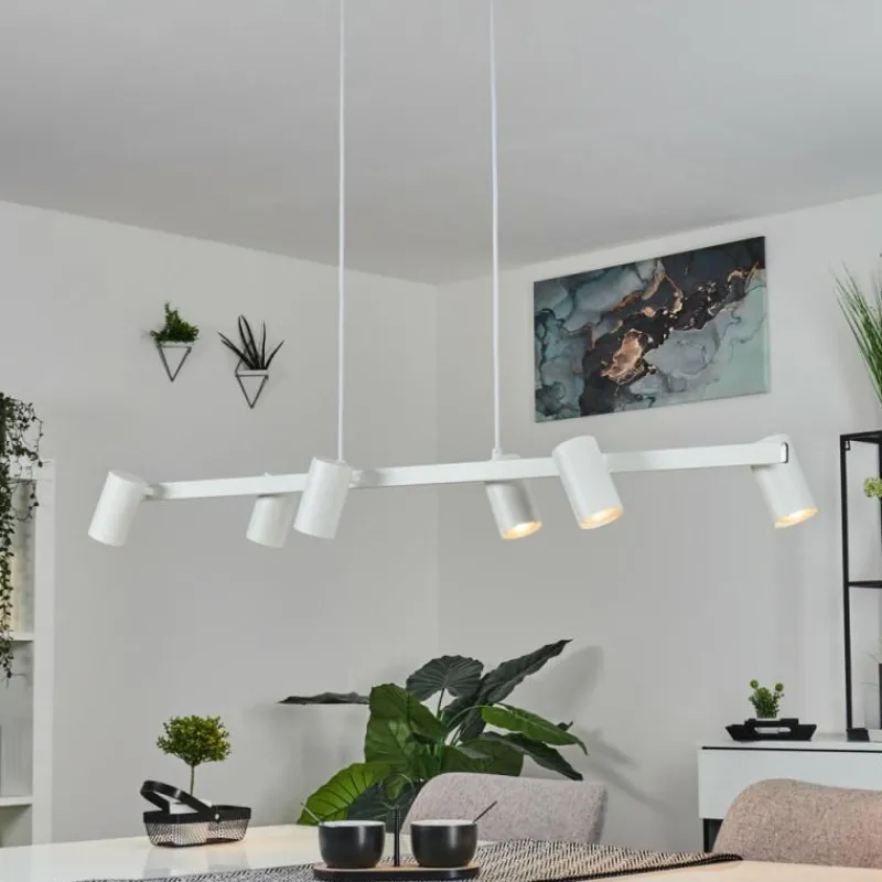Luminaires Scandinaves-hofstein Suspension Zuoz Blanc, 6 lumières