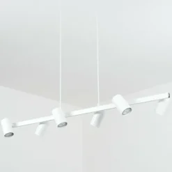 Luminaires Scandinaves-hofstein Suspension Zuoz Blanc, 6 lumières