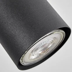 Luminaires Scandinaves-hofstein Suspension Zuoz Écru, Noir, 4 lumières