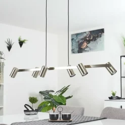 Luminaires Scandinaves-hofstein Suspension Zuoz Nickel mat, 6 lumières