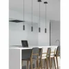 Luminaires Trio Suspension Zuoz Noir, 4 lumières* Suspensions