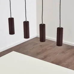 hofstein Suspension Zuoz Rouille, 4 lumières
