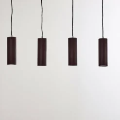 hofstein Suspension Zuoz Rouille, 4 lumières