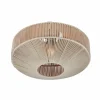 Lampes En Tissu-Luminaires Trio SVEA Plafonnier Beige, 1 lumière