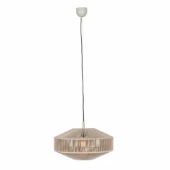 Lampes En Tissu-Luminaires Trio SVEA Suspension Beige, 1 lumière