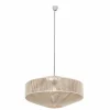 Lampes En Tissu-Luminaires Trio SVEA Suspension Beige, 1 lumière