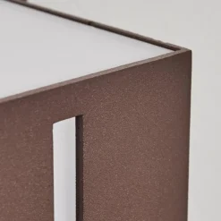 hofstein Swanek Lampe murale d´extérieur, Applique murale LED Rouille, 2 lumières