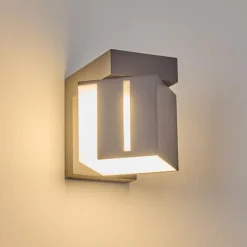 hofstein Swanek Lampe murale d´extérieur, Applique murale LED Anthracite, 1 lumière