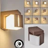 hofstein Swanek Lampe murale d´extérieur, Applique murale LED Rouille, 1 lumière