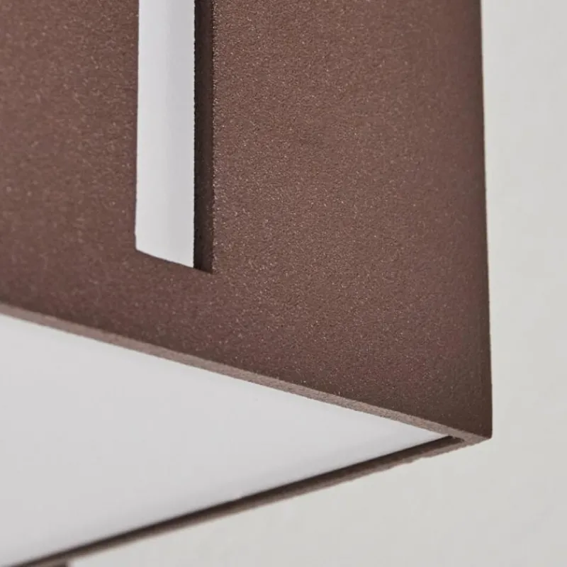 hofstein Swanek Lampe murale d´extérieur, Applique murale LED Rouille, 1 lumière