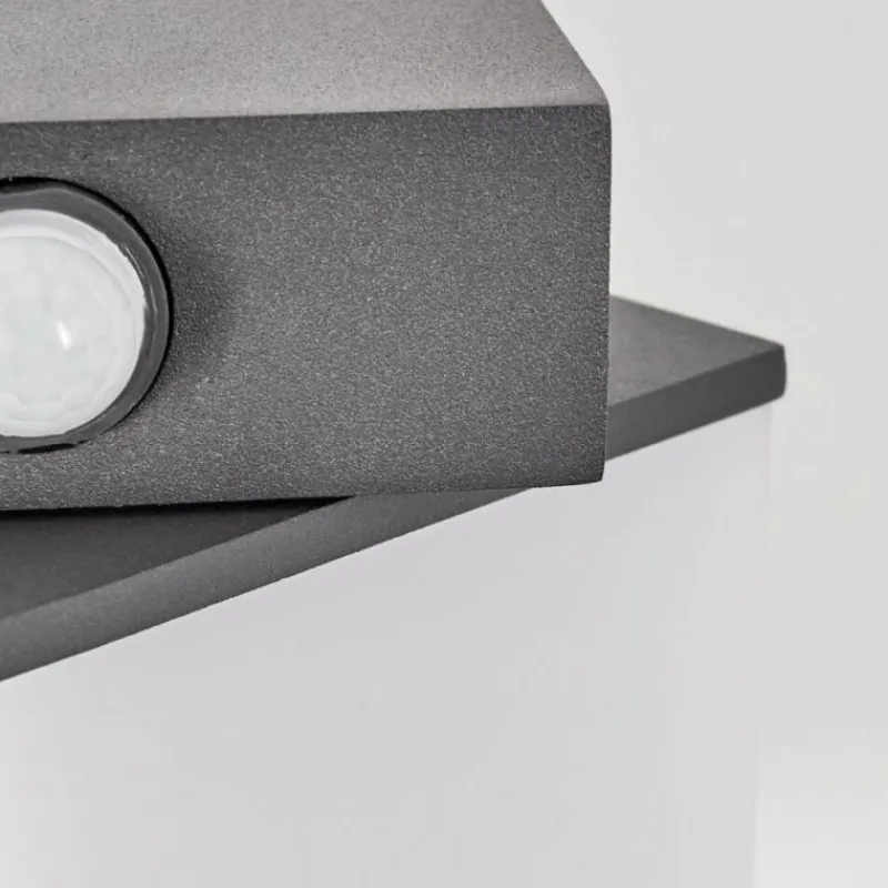 hofstein Swanek Lampe murale d´extérieur, Applique murale LED Anthracite, 1 lumière, Détecteur de mouvement