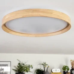 Luminaires Scandinaves-hofstein Tabernas Plafonnier LED Écru, Blanc, 1 lumière