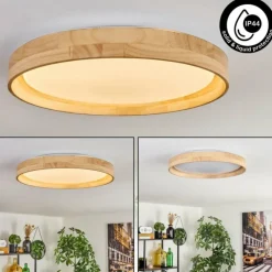 Luminaires Scandinaves-hofstein Tabernas Plafonnier LED Écru, Blanc, 1 lumière