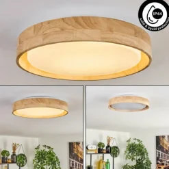 Luminaires Scandinaves-hofstein Tabernas Plafonnier LED Écru, Blanc, 1 lumière